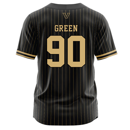 Vanderbilt - NCAA Baseball : Miller Green - Black Jersey-1