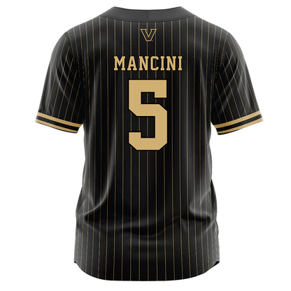 Vanderbilt - NCAA Baseball : Mike Mancini - Black Jersey-1