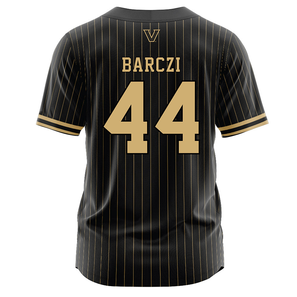 Vanderbilt - NCAA Baseball : Colin Barczi - Black Jersey-1