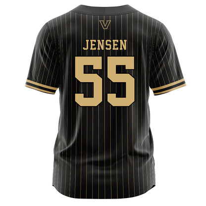 Vanderbilt - NCAA Baseball : Max Jensen - Black Jersey-1