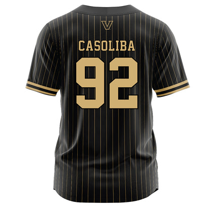 Vanderbilt - NCAA Baseball : Adria Casoliba - Black Jersey-1