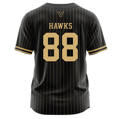 Vanderbilt - NCAA Baseball : Sawyer Hawks - Black Jersey-1
