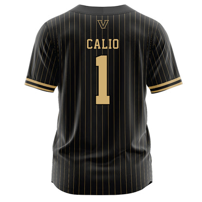 Vanderbilt - NCAA Baseball : AJ Calio - Black Jersey-1