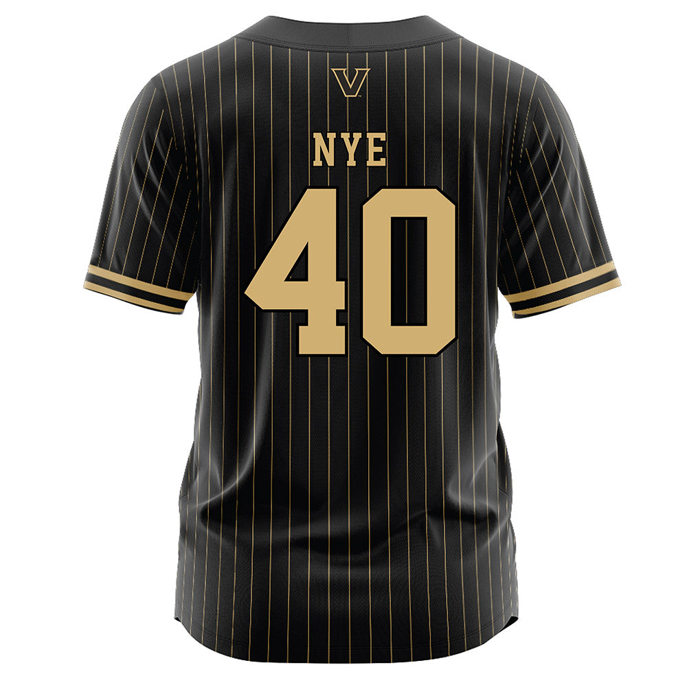 Vanderbilt - NCAA Baseball : Austin Nye - Black Jersey-1