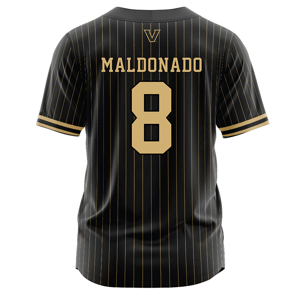 Vanderbilt - NCAA Baseball : Chris Maldonado - Black Jersey-1