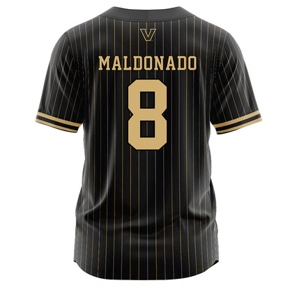 Vanderbilt - NCAA Baseball : Chris Maldonado - Black Jersey-1