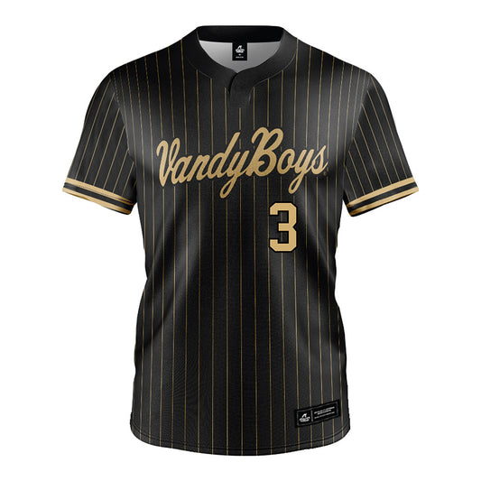 Vanderbilt - NCAA Baseball : Jayden Davis - Black Jersey-0