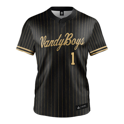 Vanderbilt - NCAA Baseball : AJ Calio - Black Jersey-0