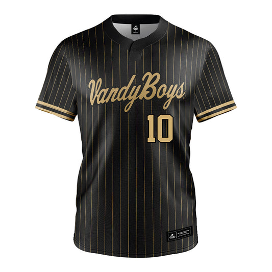 Vanderbilt - NCAA Baseball : Jacob Humphrey - Black Jersey-0