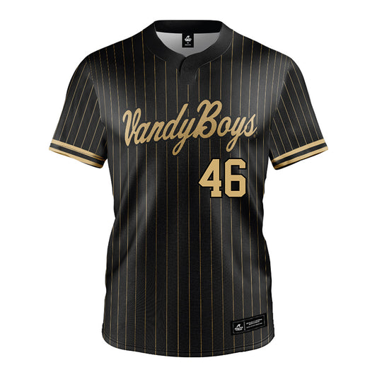 Vanderbilt - NCAA Baseball : Roman Petricca - Black Jersey-0