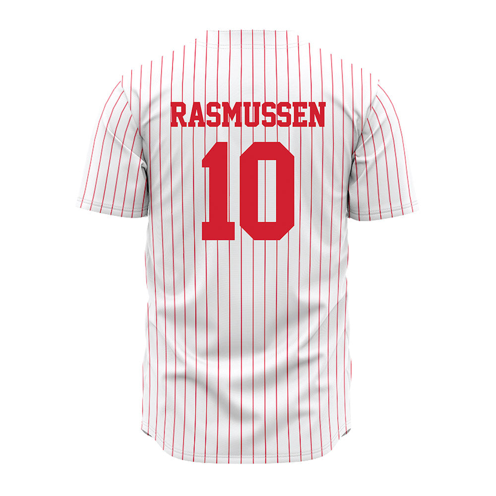 Illinois State - NCAA Baseball : Auggie Rasmussen - Pinstripe Jersey