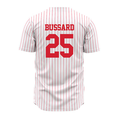 Illinois State - NCAA Baseball : Louis Bussard - Pinstripe Jersey-1