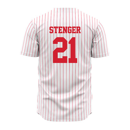 Illinois State - NCAA Baseball : Blake Stenger - Pinstripe Jersey