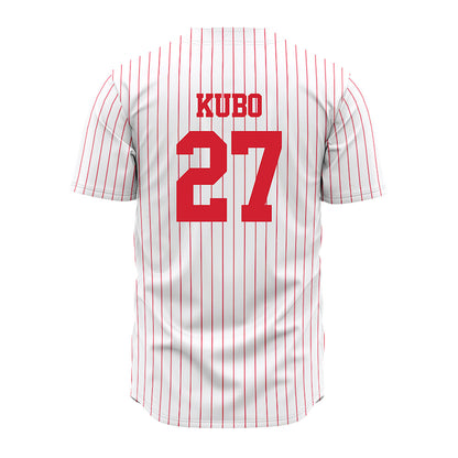 Illinois State - NCAA Baseball : Shaydon Kubo - Pinstripe Jersey