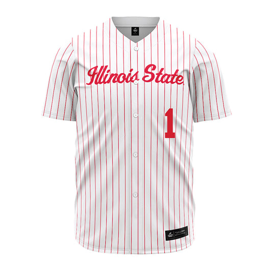 Illinois State - NCAA Baseball : Shai Robinson - Pinstripe Jersey-0