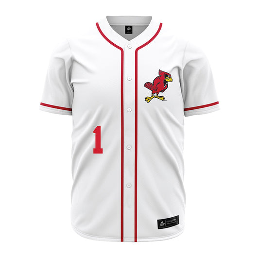 Illinois State - NCAA Baseball : Shai Robinson - White Jersey-0