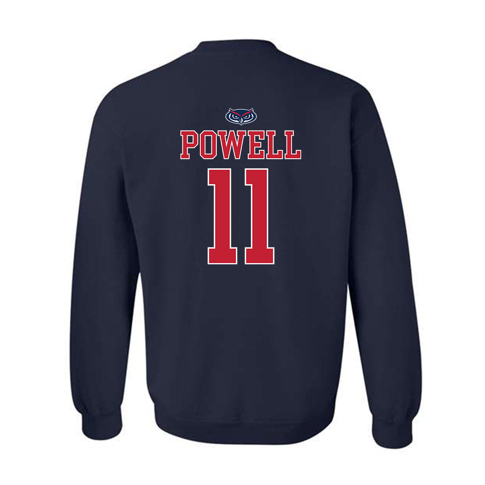 FAU - NCAA Men's Basketball : Jakel Powell - Crewneck Sweatshirt Replica Shersey