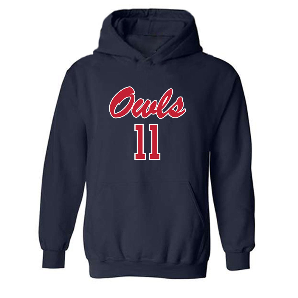 FAU - NCAA Men's Basketball : Jakel Powell - Hooded Sweatshirt Replica Shersey