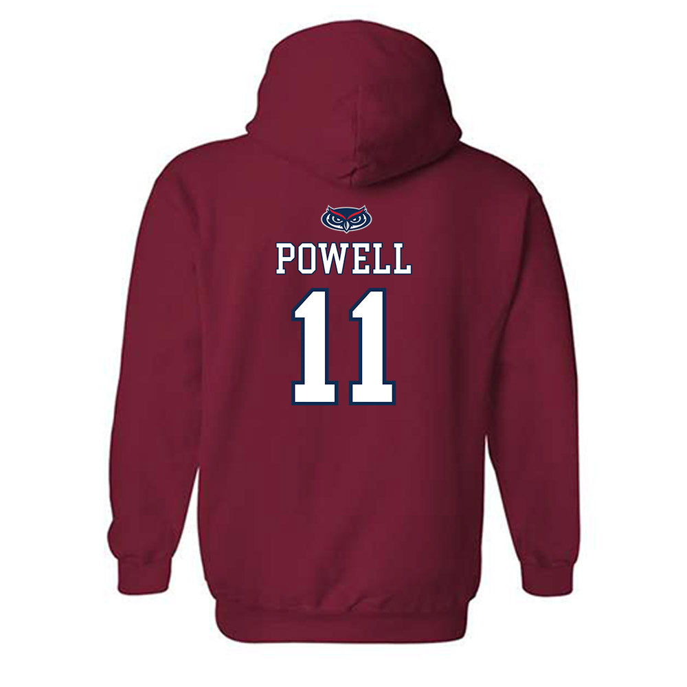FAU - NCAA Men's Basketball : Jakel Powell - Hooded Sweatshirt Replica Shersey
