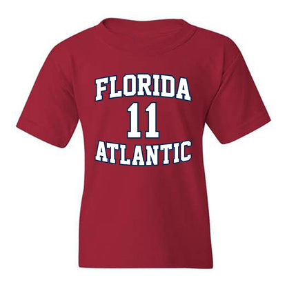 FAU - NCAA Men's Basketball : Jakel Powell - Youth T-Shirt Replica Shersey