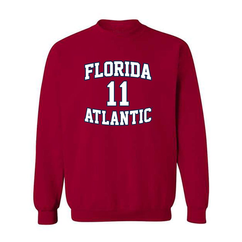 FAU - NCAA Men's Basketball : Jakel Powell - Crewneck Sweatshirt Replica Shersey