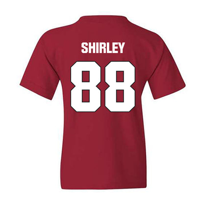 NC State - NCAA Football : Isaiah Shirley - Sports Shersey Youth T-Shirt-1