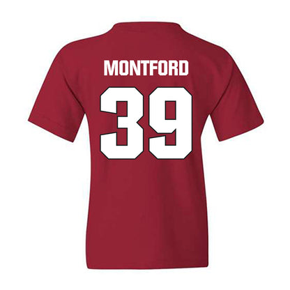 NC State - NCAA Football : Jamarion JJ Montford - Sports Shersey Youth T-Shirt-1