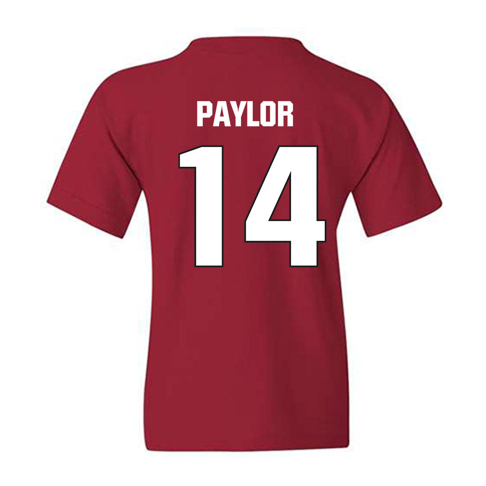 NC State - NCAA Football : Jonathan Paylor - Sports Shersey Youth T-Shirt-1
