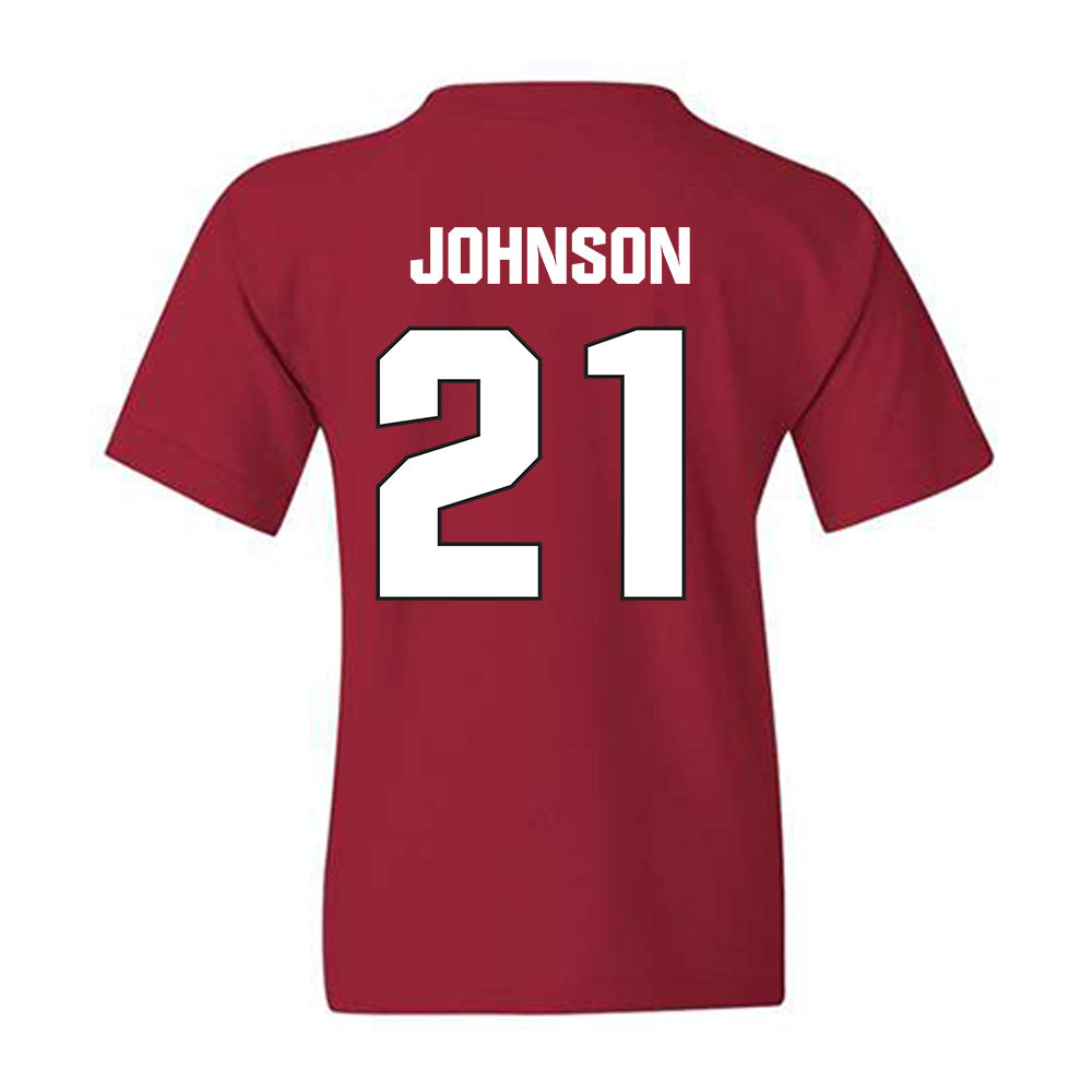 NC State - NCAA Football : Jamel Johnson - Sports Shersey Youth T-Shirt-1