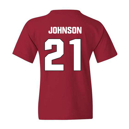 NC State - NCAA Football : Jamel Johnson - Sports Shersey Youth T-Shirt-1
