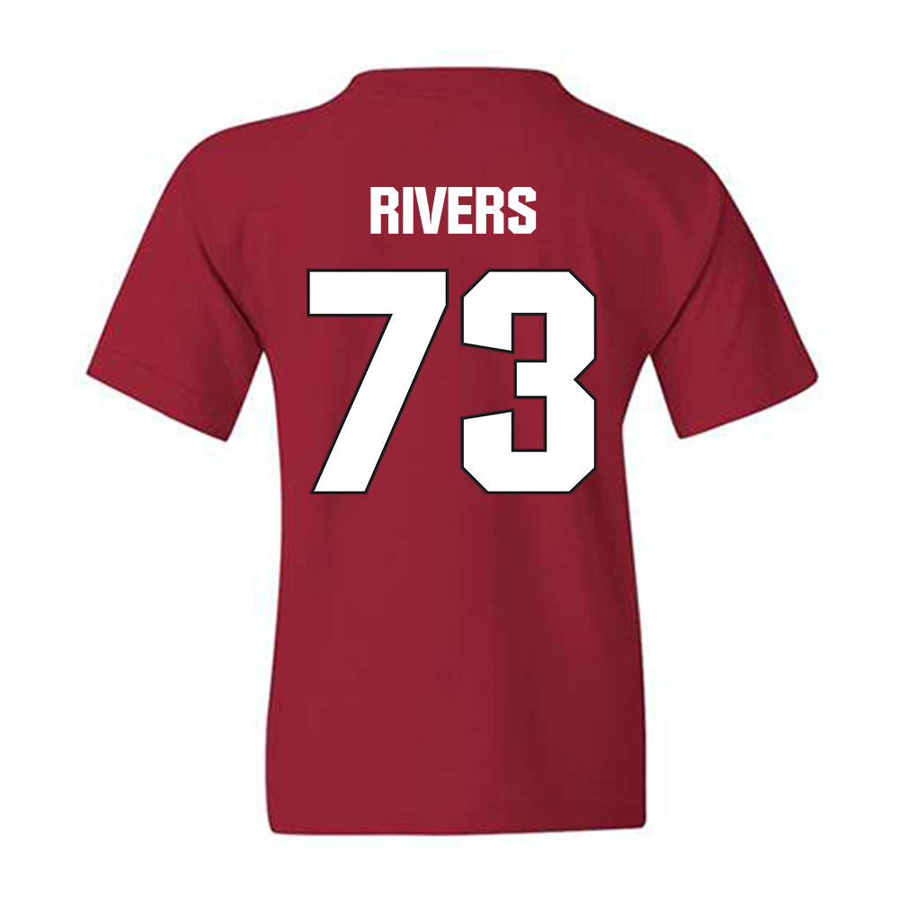 NC State - NCAA Football : Darion Rivers - Sports Shersey Youth T-Shirt-1