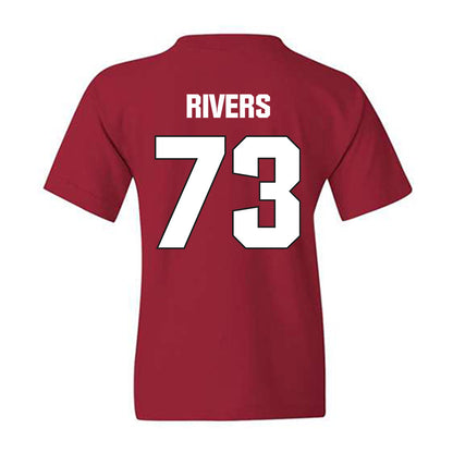 NC State - NCAA Football : Darion Rivers - Sports Shersey Youth T-Shirt-1