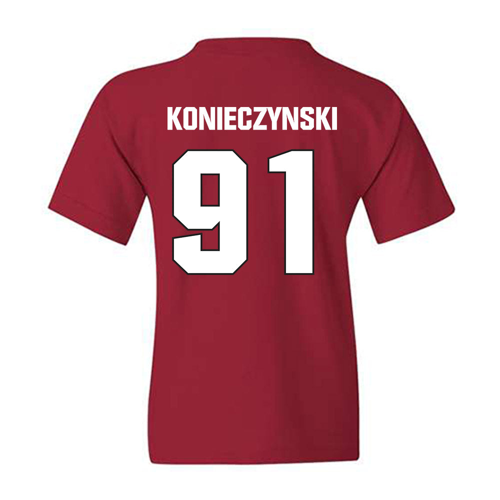 NC State - NCAA Football : Nick Konieczynski - Sports Shersey Youth T-Shirt-1