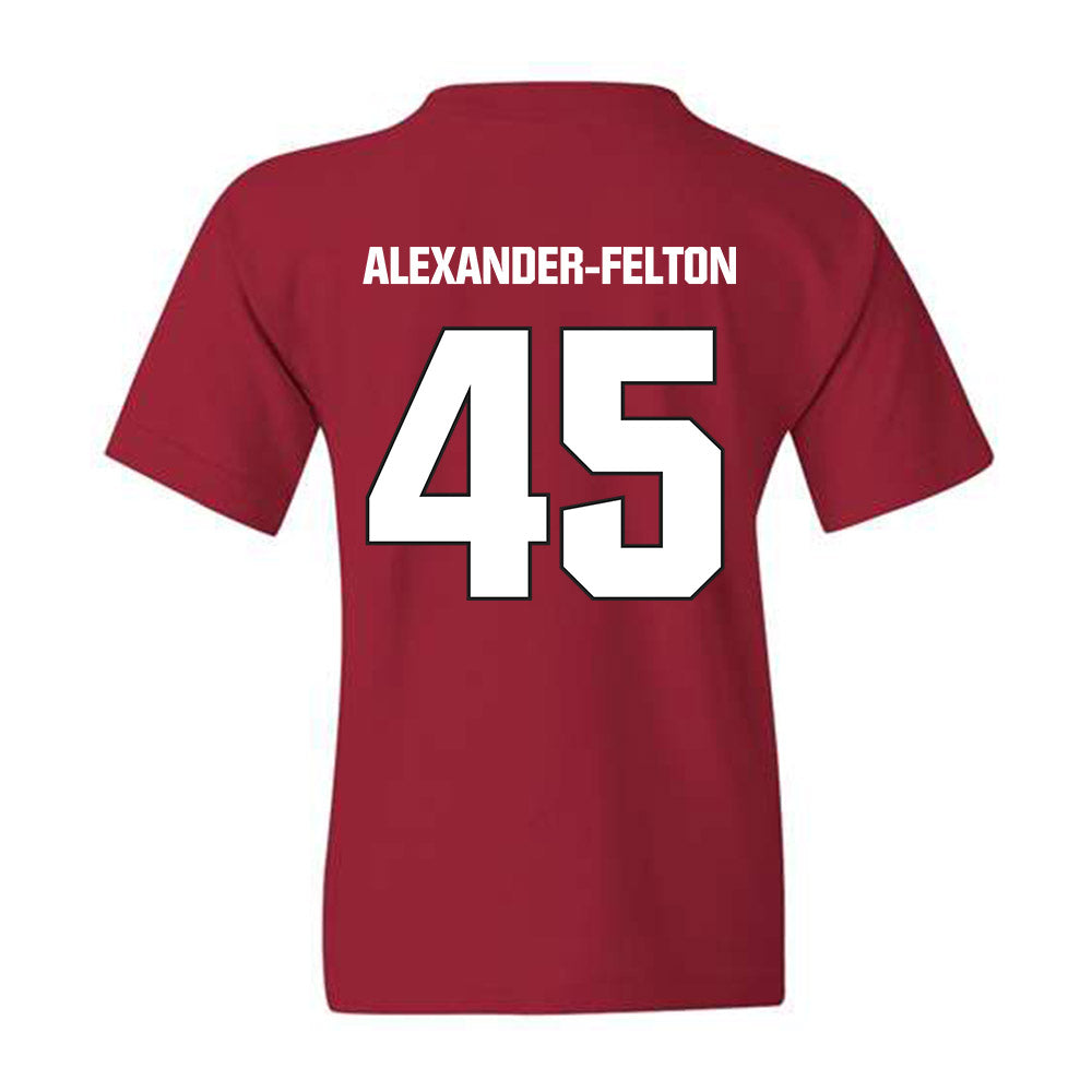 NC State - NCAA Football : Josh Alexander-Felton - Sports Shersey Youth T-Shirt