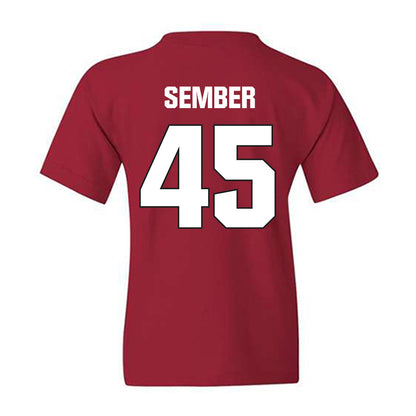 NC State - NCAA Football : Robert Sember - Sports Shersey Youth T-Shirt-1