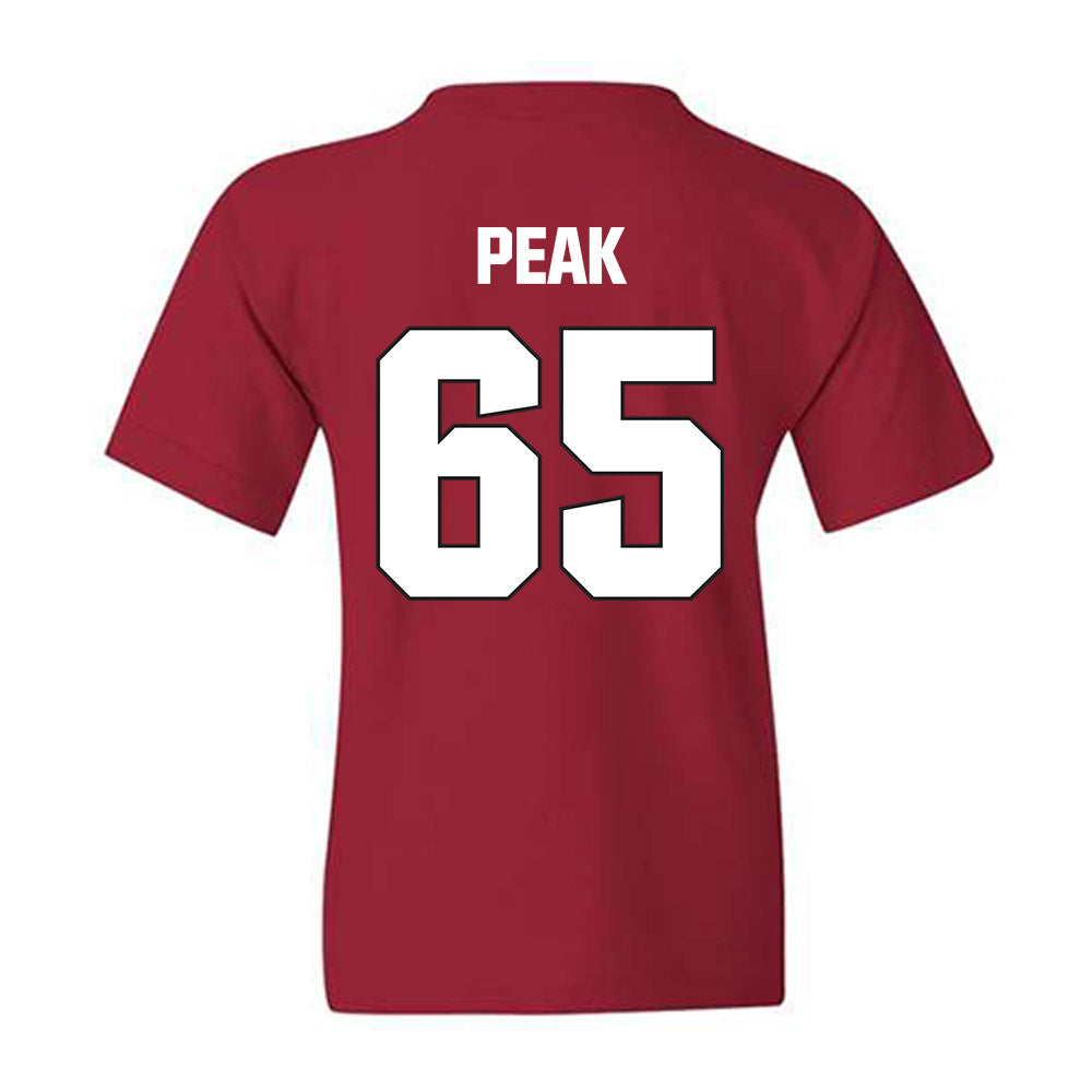 NC State - NCAA Football : Jacarrius Peak - Sports Shersey Youth T-Shirt-1