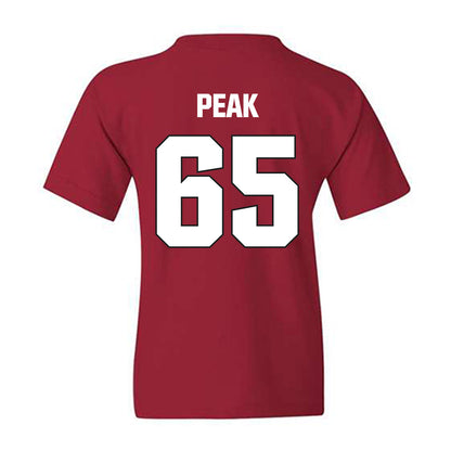 NC State - NCAA Football : Jacarrius Peak - Sports Shersey Youth T-Shirt-1