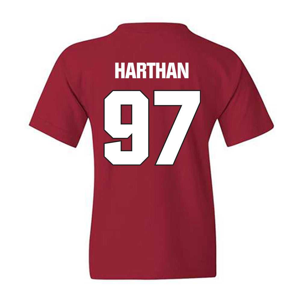 NC State - NCAA Football : Cristian Harthan - Sports Shersey Youth T-Shirt-1