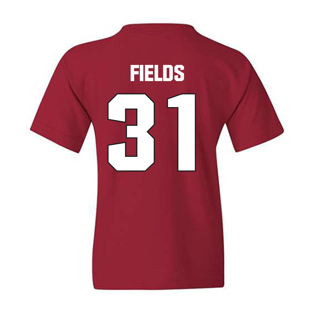 NC State - NCAA Football : Coleson Fields - Sports Shersey Youth T-Shirt-1