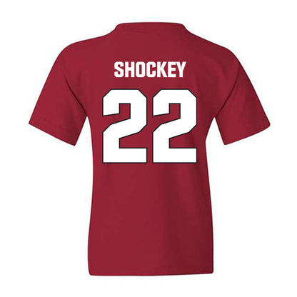 NC State - NCAA Football : Robert Shockey - Sports Shersey Youth T-Shirt-1