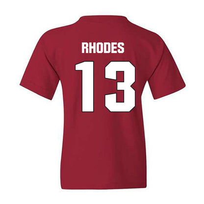 NC State - NCAA Football : Ethan Rhodes - Sports Shersey Youth T-Shirt-1