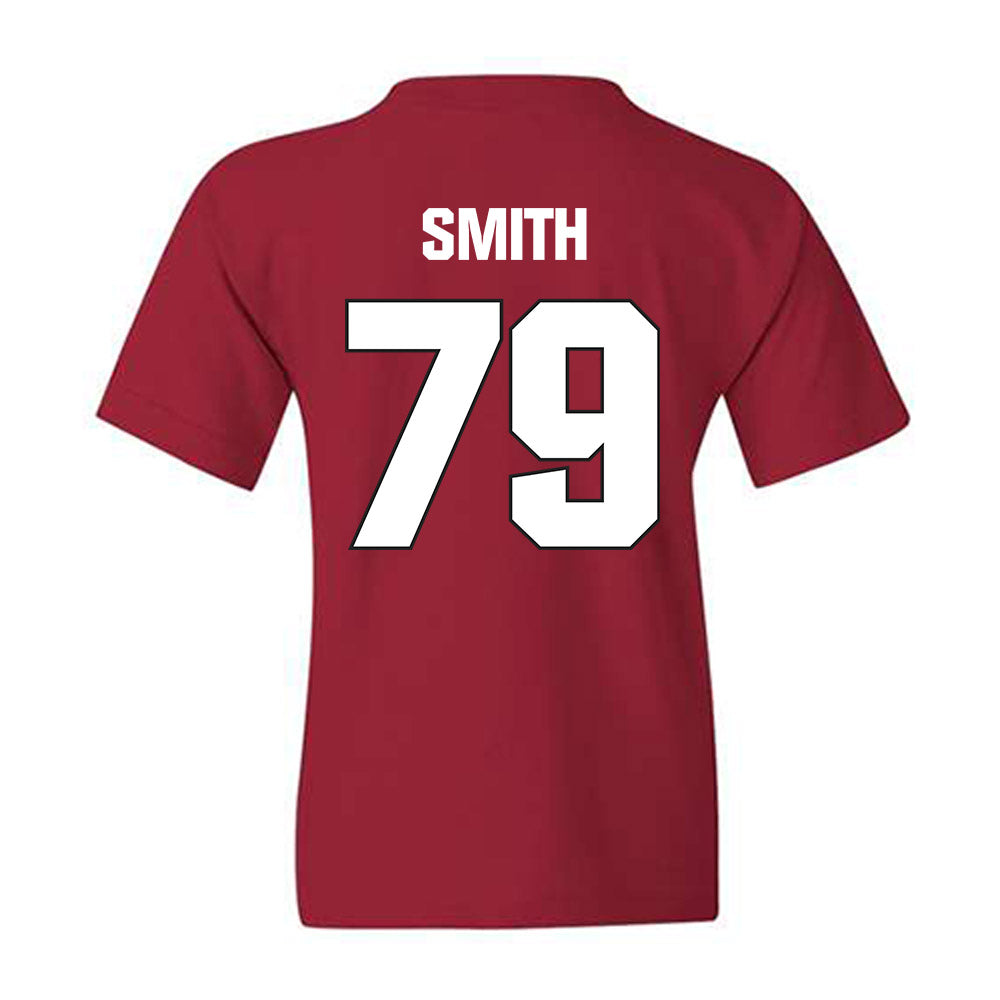 NC State - NCAA Football : Kamen Smith - Sports Shersey Youth T-Shirt-1