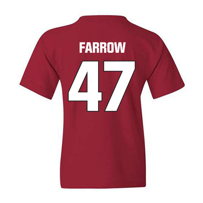 NC State - NCAA Football : Adrian Farrow - Sports Shersey Youth T-Shirt-1