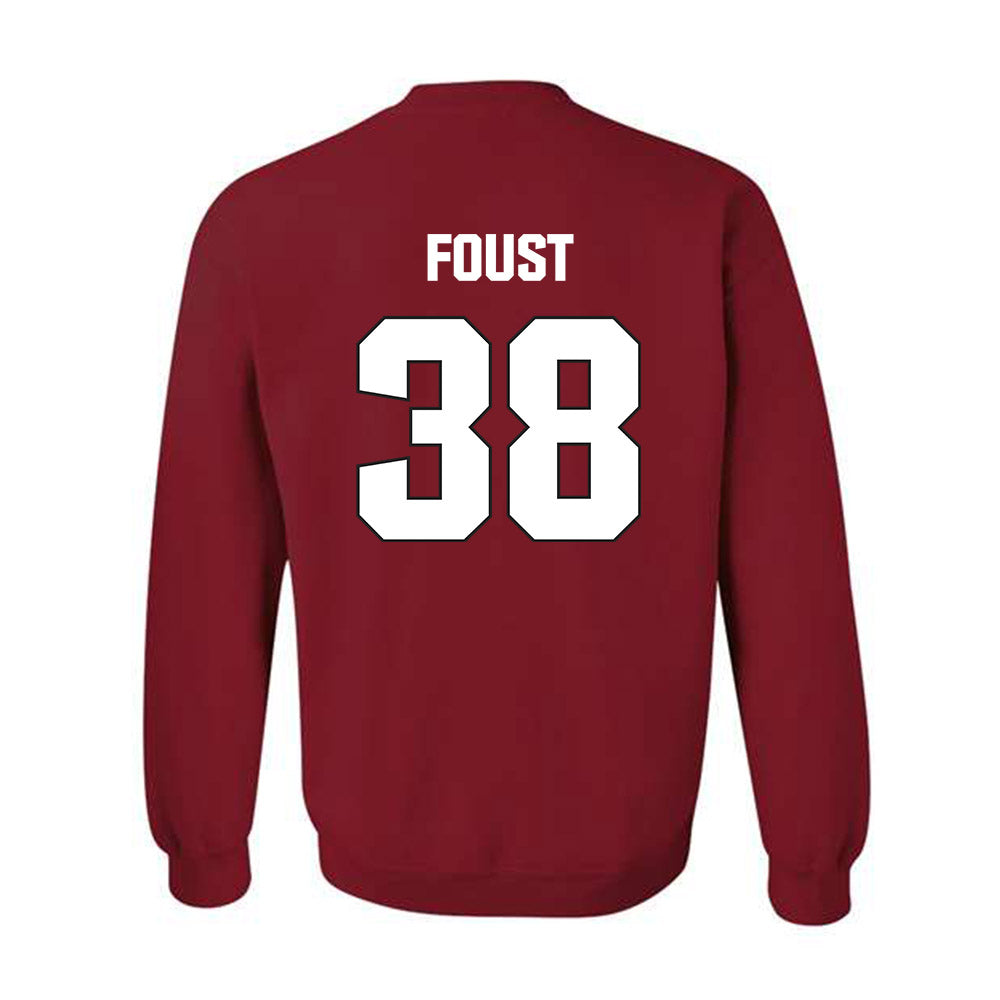 NC State - NCAA Football : Logan Foust - Sports Shersey Crewneck Sweatshirt-1