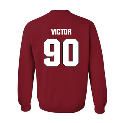 NC State - NCAA Football : Josiah Victor - Sports Shersey Crewneck Sweatshirt-1