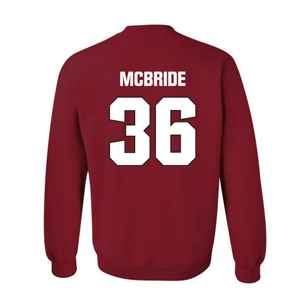 NC State - NCAA Football : Kelvon McBride - Sports Shersey Crewneck Sweatshirt-1
