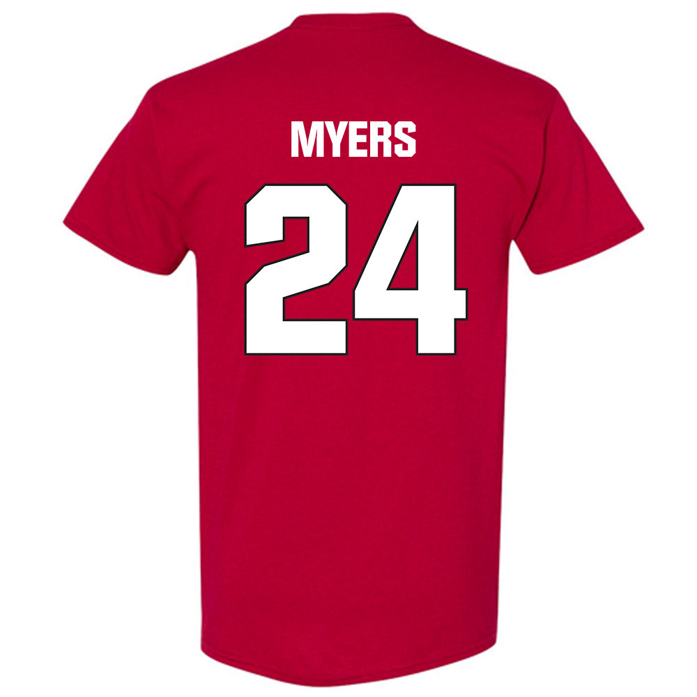 NC State - NCAA Football : Zack Myers - Sports Shersey T-Shirt-1