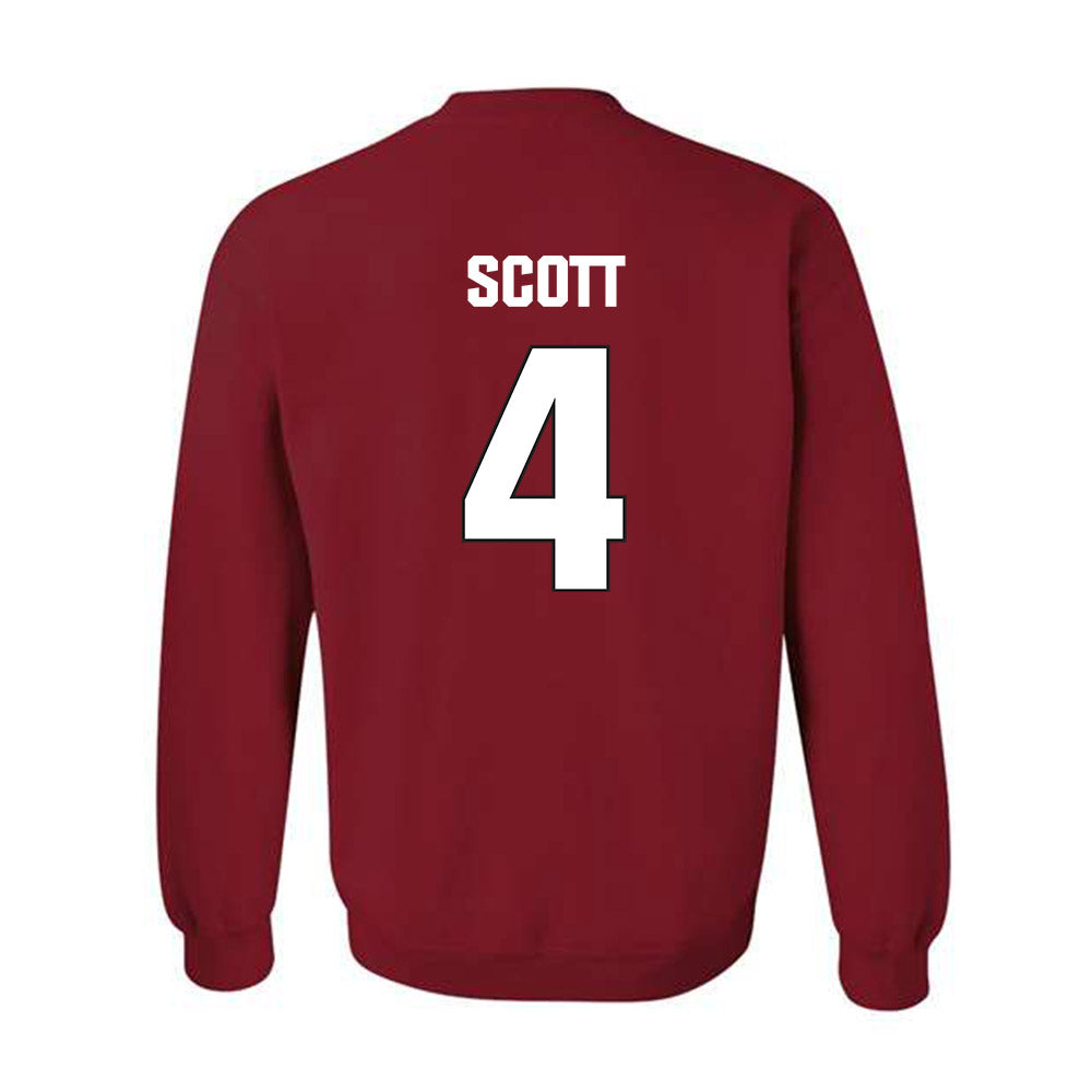 NC State - NCAA Football : Jayden Scott - Sports Shersey Crewneck Sweatshirt-1