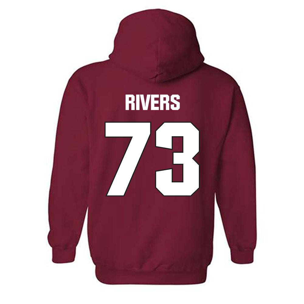 NC State - NCAA Football : Darion Rivers - Sports Shersey Hooded Sweatshirt-1