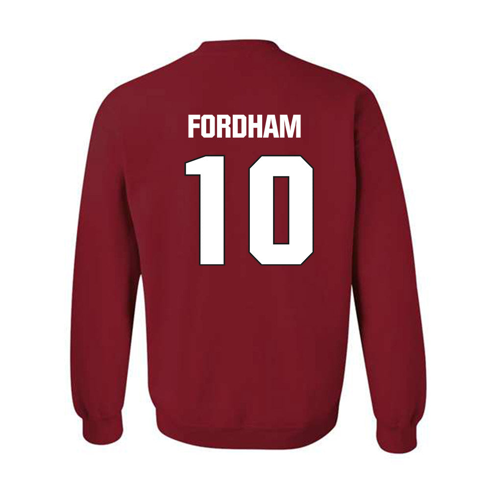 NC State - NCAA Football : Caden Fordham - Sports Shersey Crewneck Sweatshirt-1